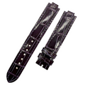 Genuine Crocodile Leather Watch Strap in Deep Purple, Handcrafted for LV Smart Watches