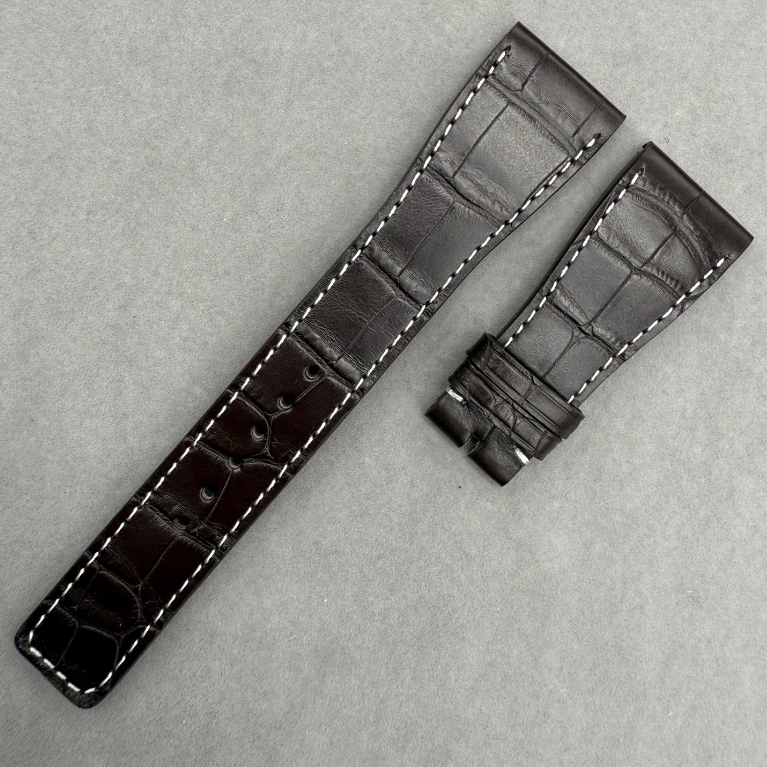 Compatible Alligator Leather Watch Strap for IWC Da Vinci IW452312