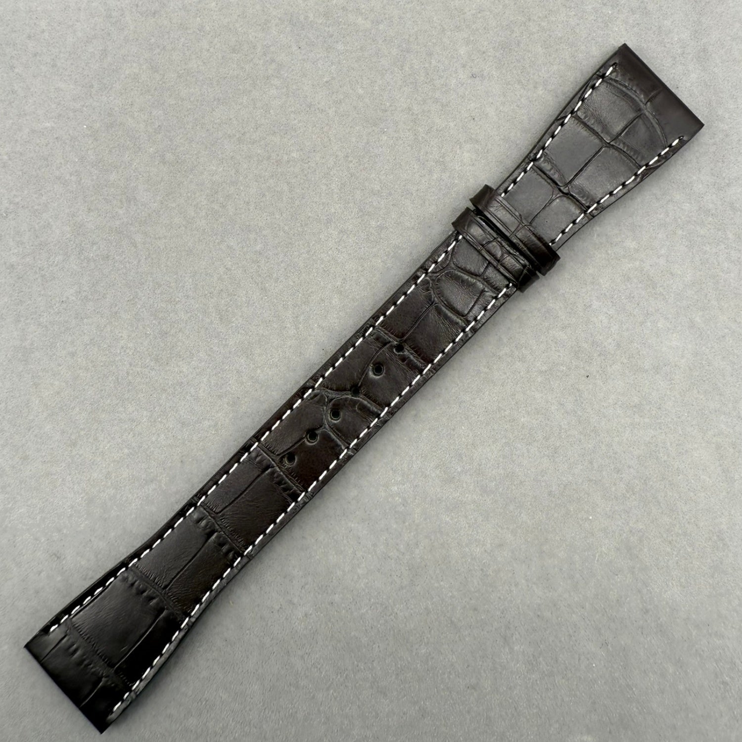 Compatible Alligator Leather Watch Strap for IWC Da Vinci IW452312