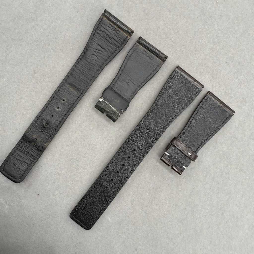 Compatible Alligator Leather Watch Strap for IWC Da Vinci IW452312