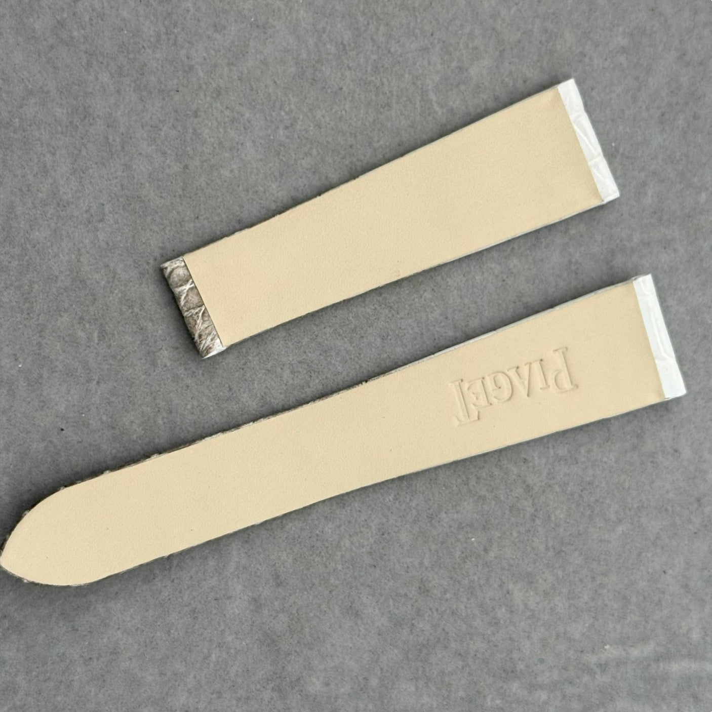 Alligator Leather Watch Strap for Piaget Limelight Gala Series G0A40198 - Custom Himalayan White Alligator Leather Strap