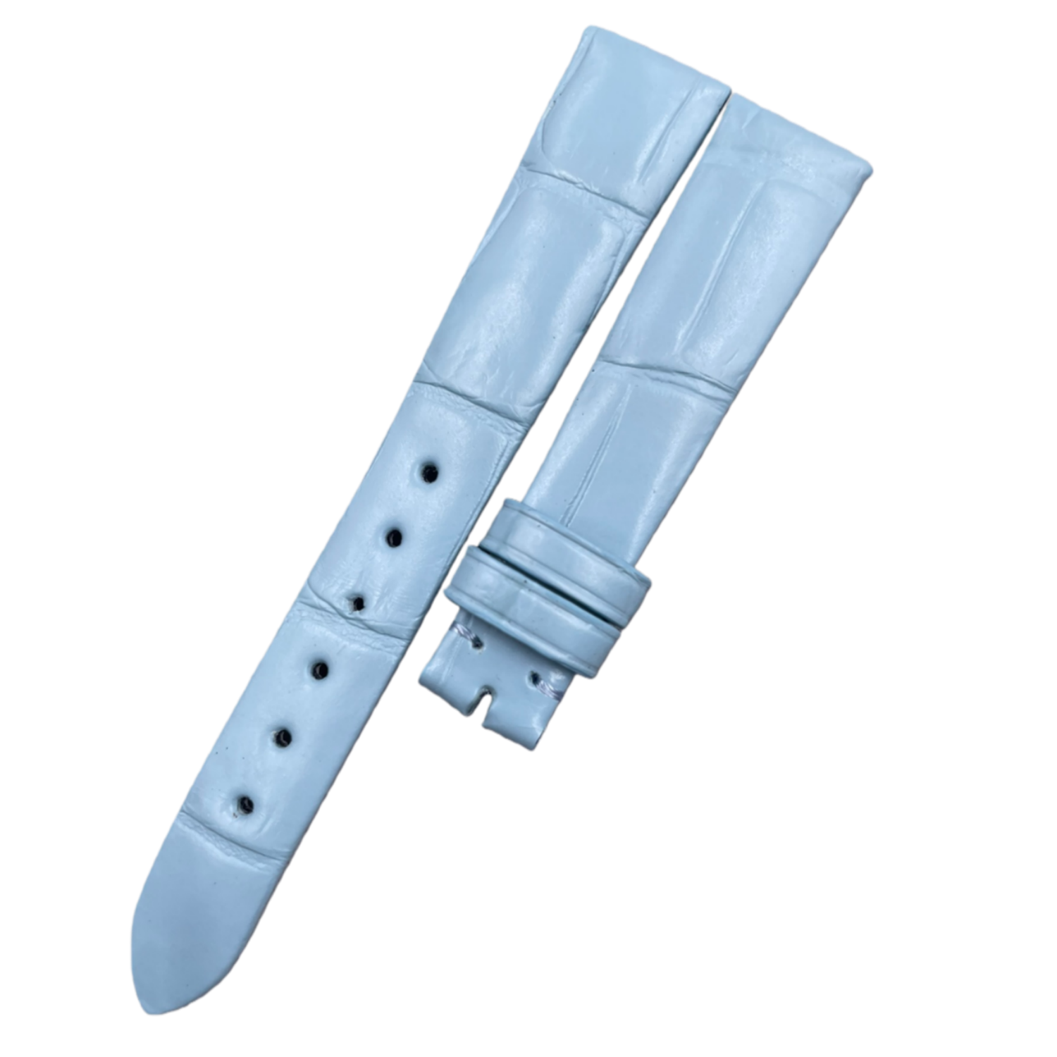 Fits Blancpain Villeret Moonphase 6102 Himalayan Pink Blue ALLIGATOR Genuine Leather Handmade Watch Strap Customized