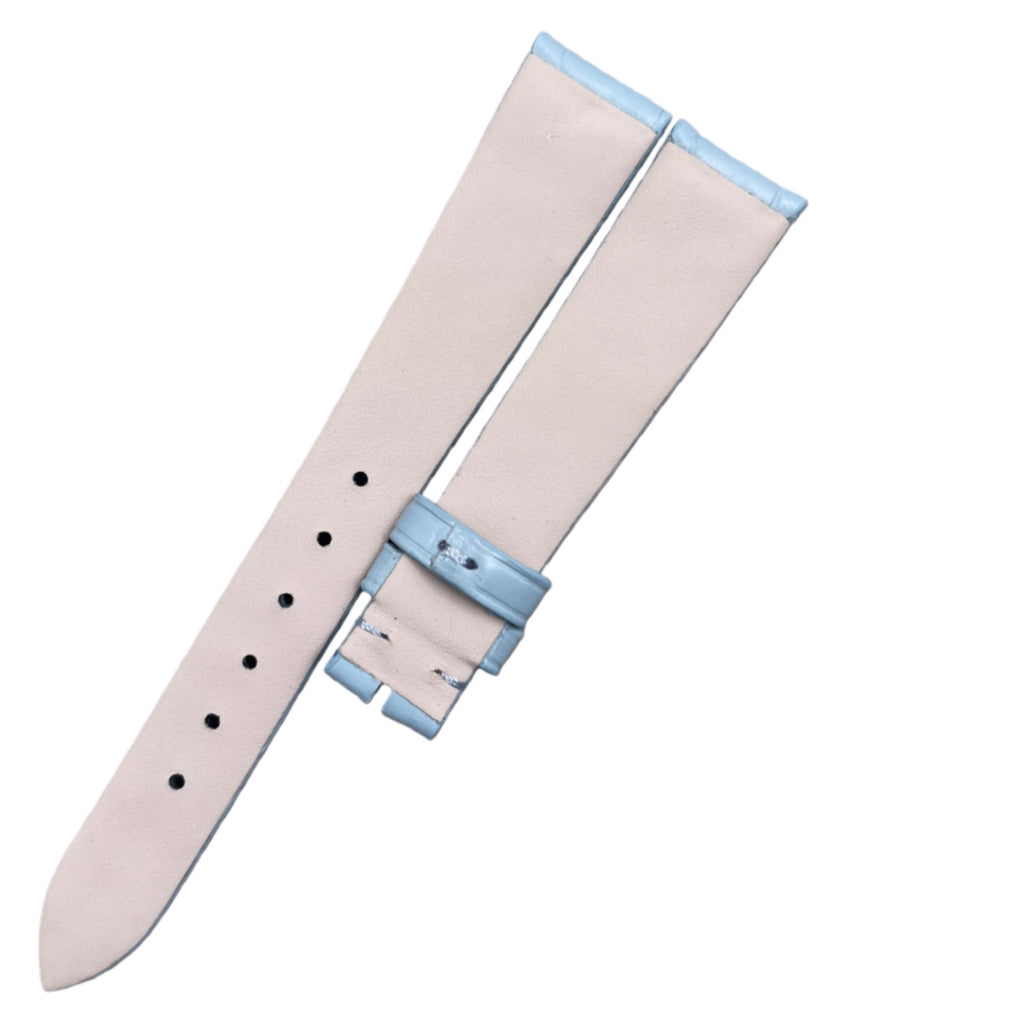 Fits Blancpain Villeret Moonphase 6102 Himalayan Pink Blue ALLIGATOR Genuine Leather Handmade Watch Strap Customized