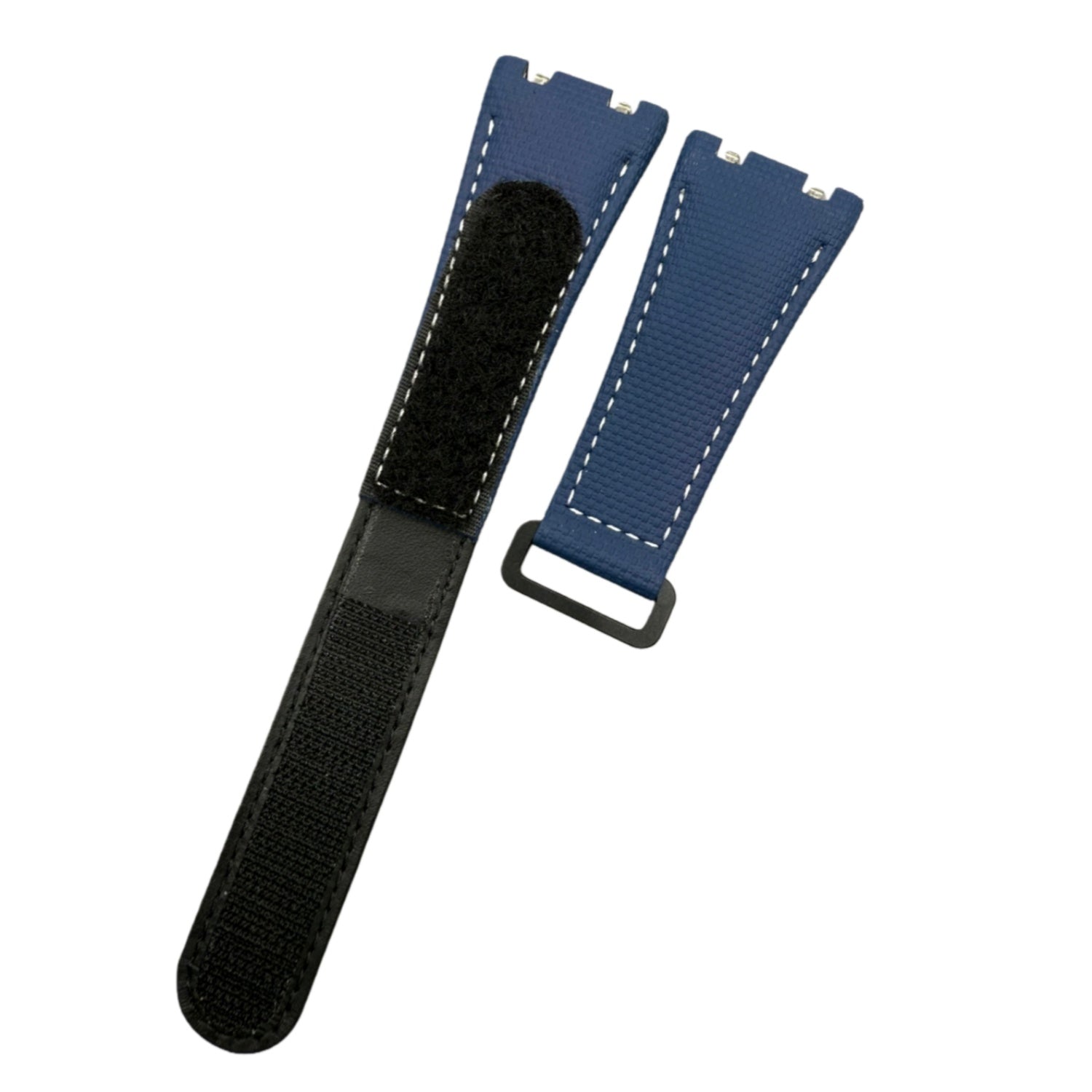 Custom Handmade Watch Strap for Richard Mille RM035 RM055 - Red Velcro Nylon Texture Fluororubber
