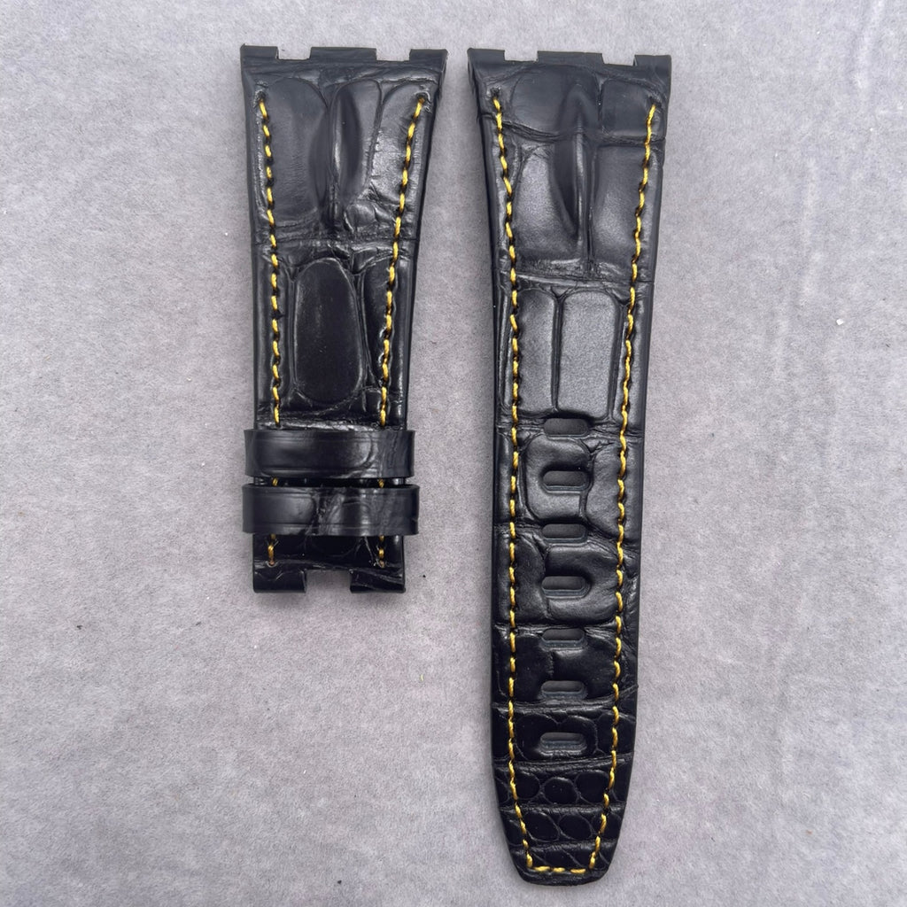Compatible with Audemars Piguet, Crocodile Backbone Leather Watch Strap