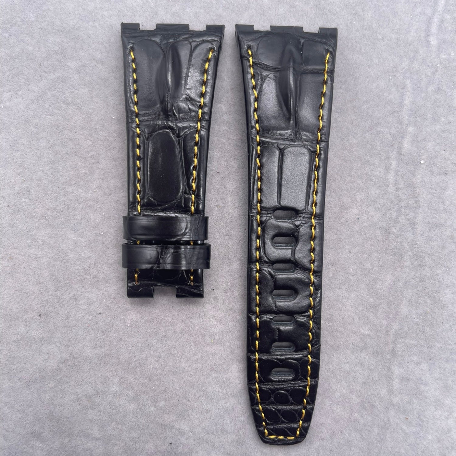 Compatible with Audemars Piguet, Crocodile Backbone Leather Watch Strap