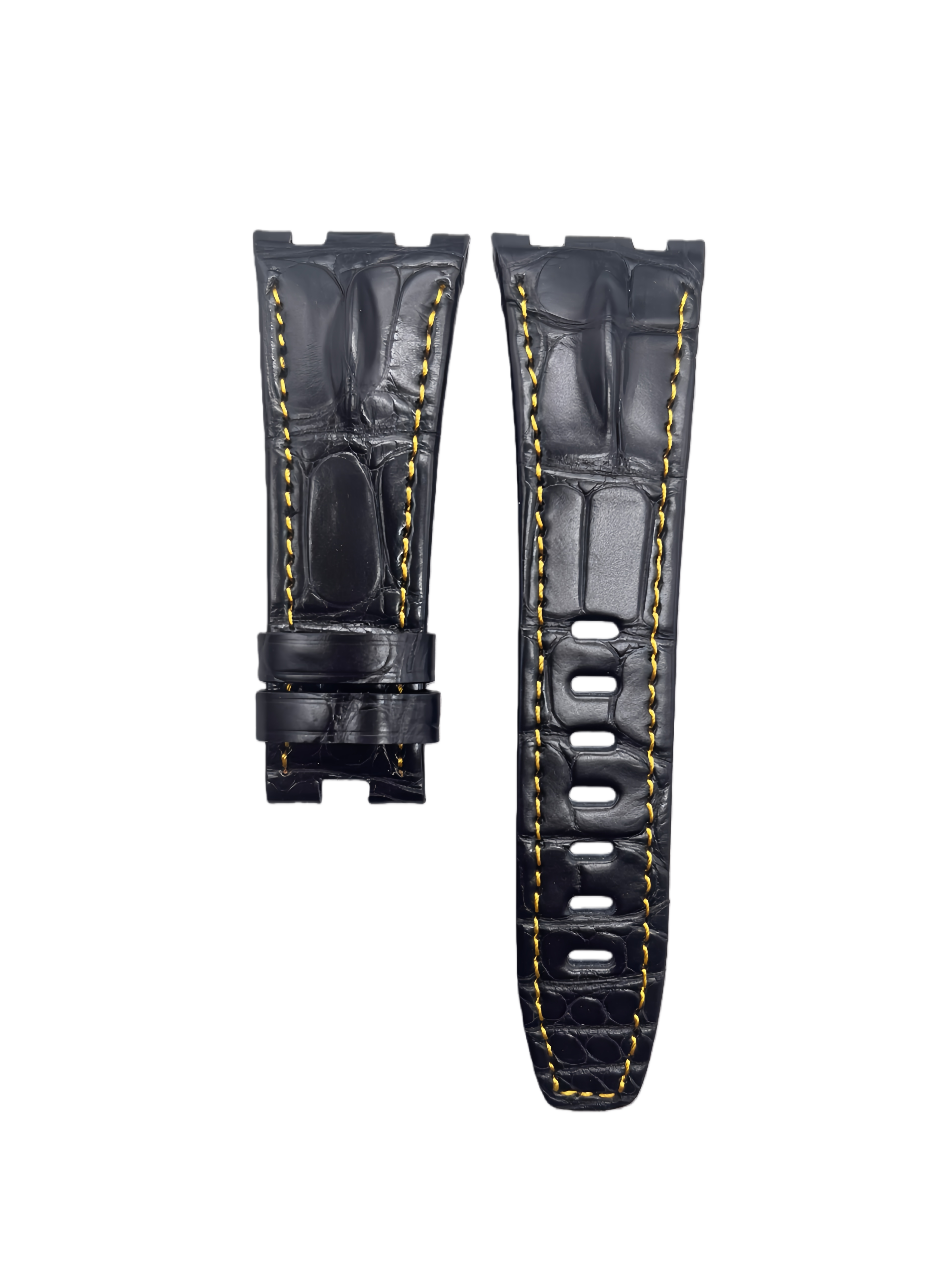 Compatible with Audemars Piguet, Crocodile Backbone Leather Watch Strap