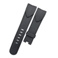 Fits Corum Admiral's Cup Legend 42 Chrono 116.101.36/0F61AN20 black Nylon Fluororubber Handmade Custom Rubber Watch Strap with End Grain