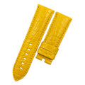 Compatible with Panerai Luminor Yellow Round Pattern ALLIGATOR Handmade Custom Strap