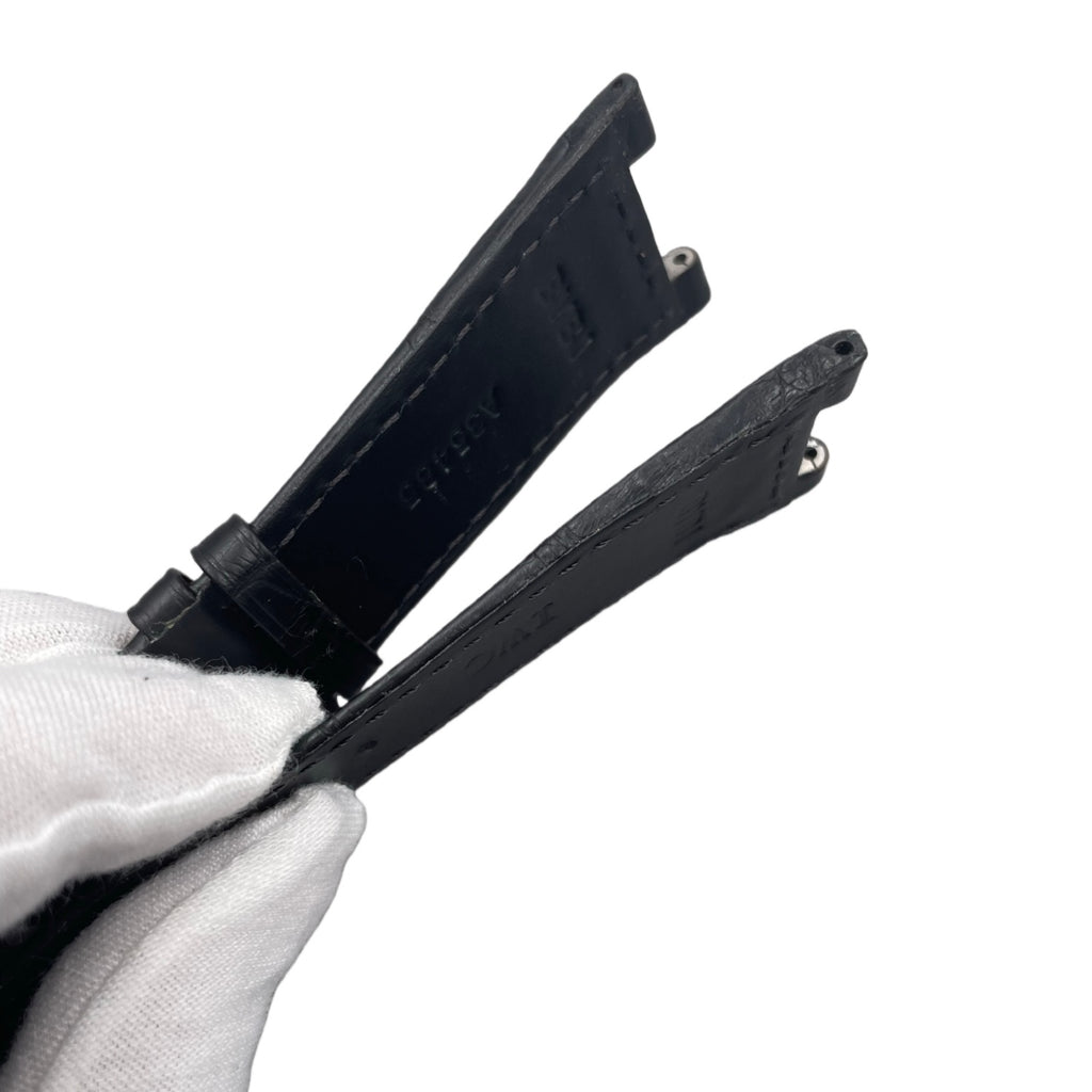 Compatible with IWC Engineer IW322404 Black ALLIGATOR Strap