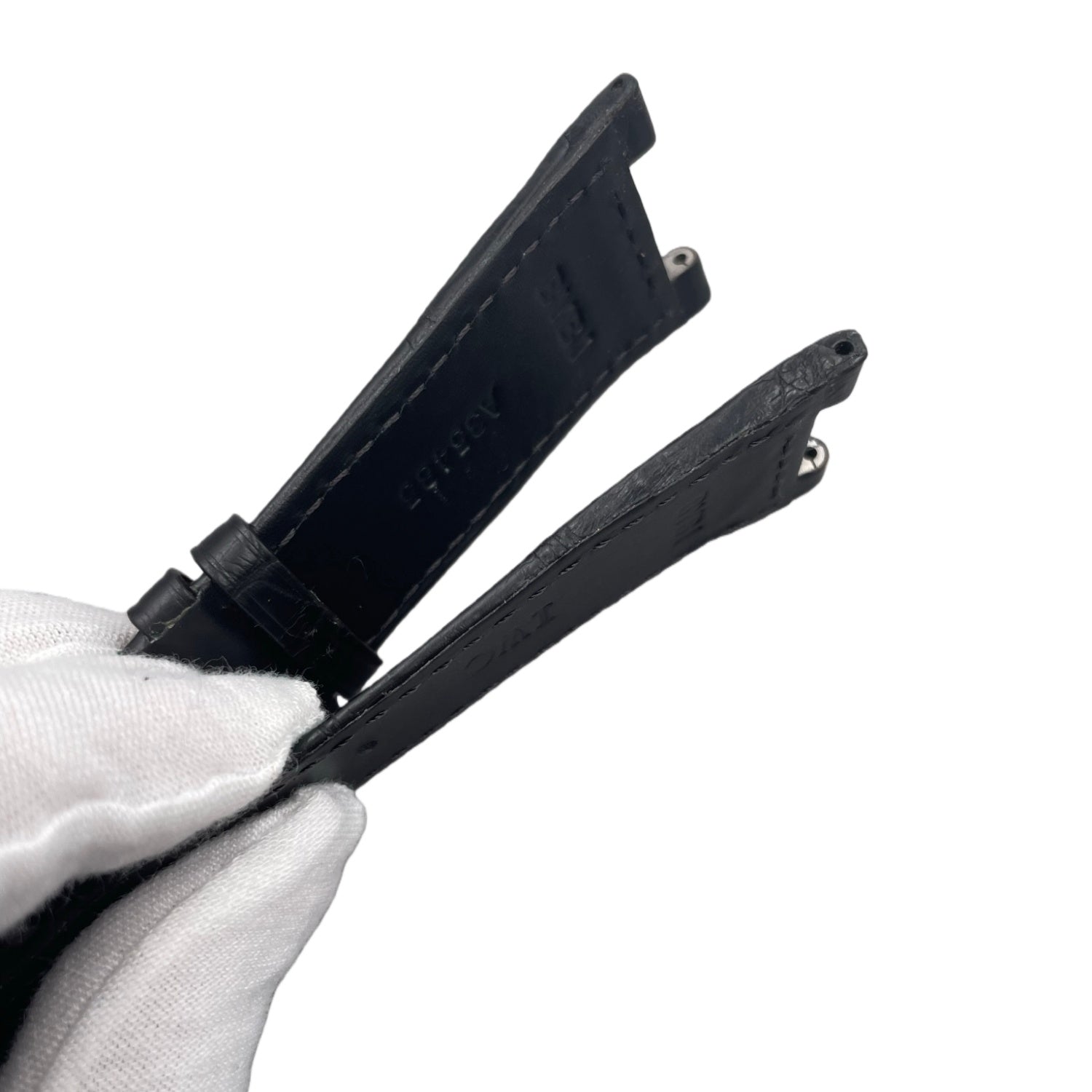 Compatible with IWC Engineer IW322404 Black ALLIGATOR Strap
