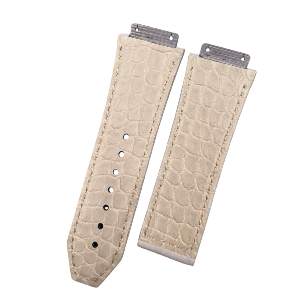 Compatible with Hublot Big Bang 441 Double-sided ALLIGATOR Strap Handmade Custom Genuine Leather Folding Strap