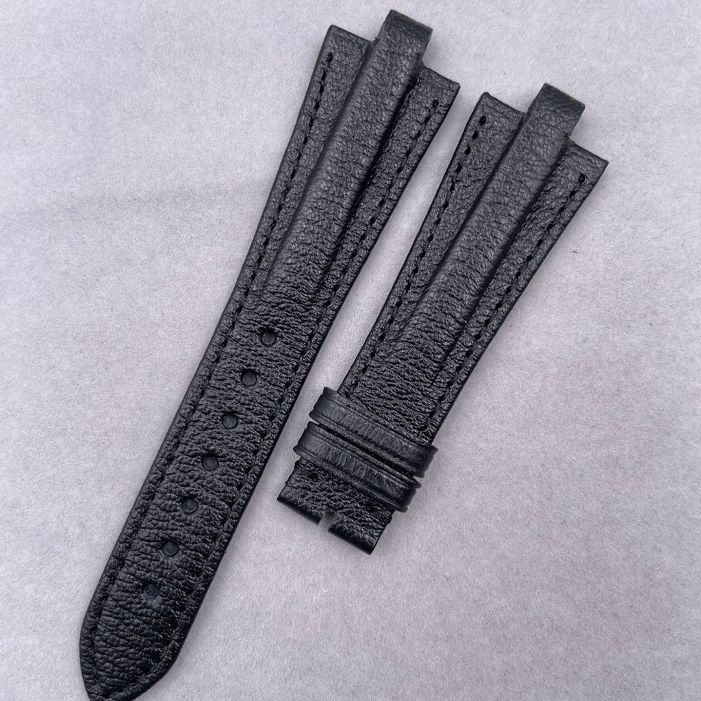 Convex-Pin Crocodile Leather Watch Strap Compatible with Bvlgari
