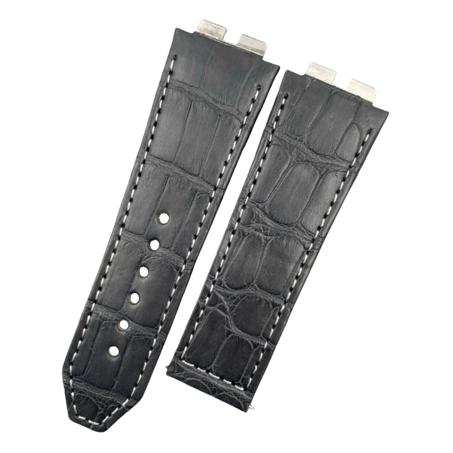 Compatible with Hublot Big Bang 411 Double-sided ALLIGATOR Strap Handmade Custom Genuine Leather Strap
