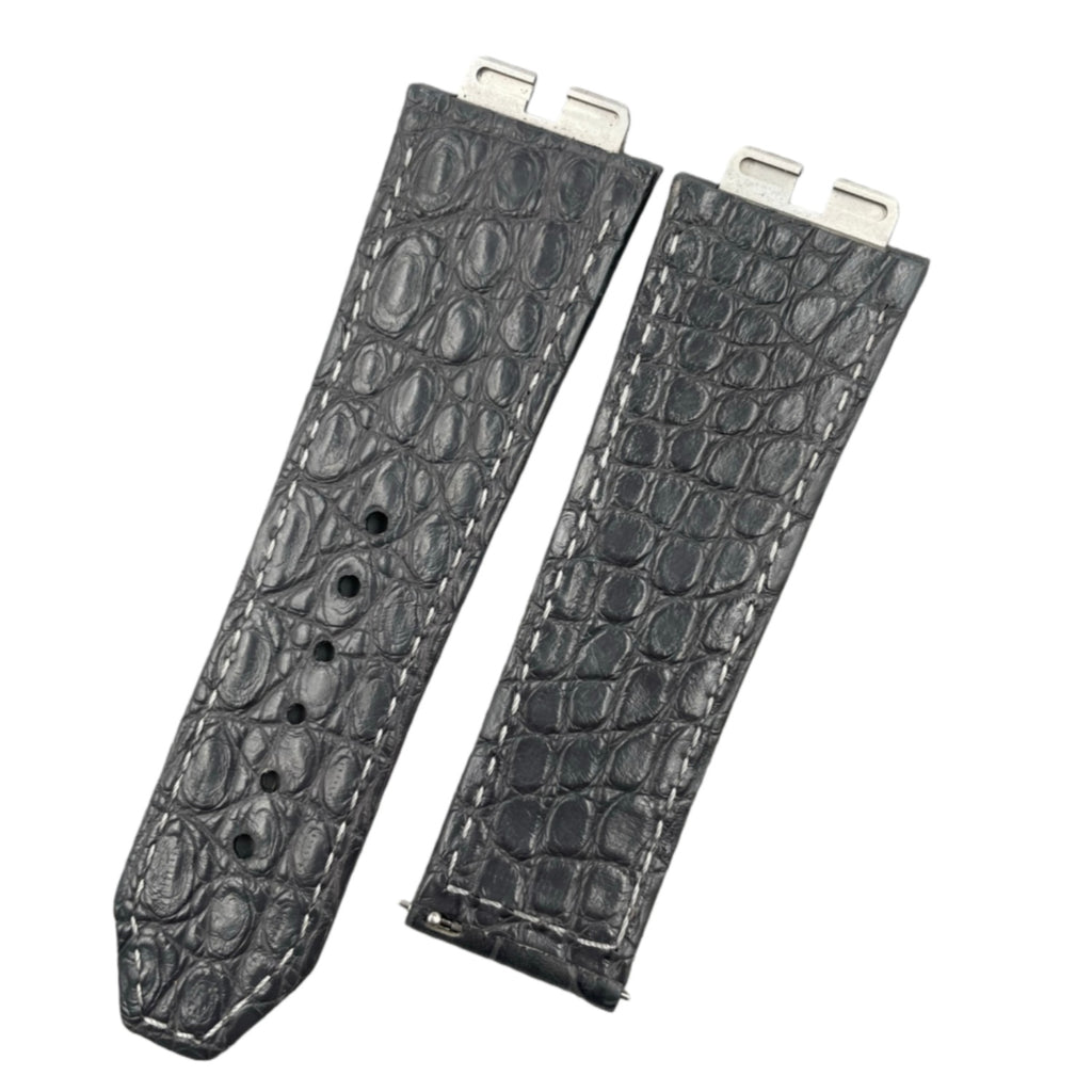 Compatible with Hublot Big Bang 411 Double-sided ALLIGATOR Strap Handmade Custom Genuine Leather Strap