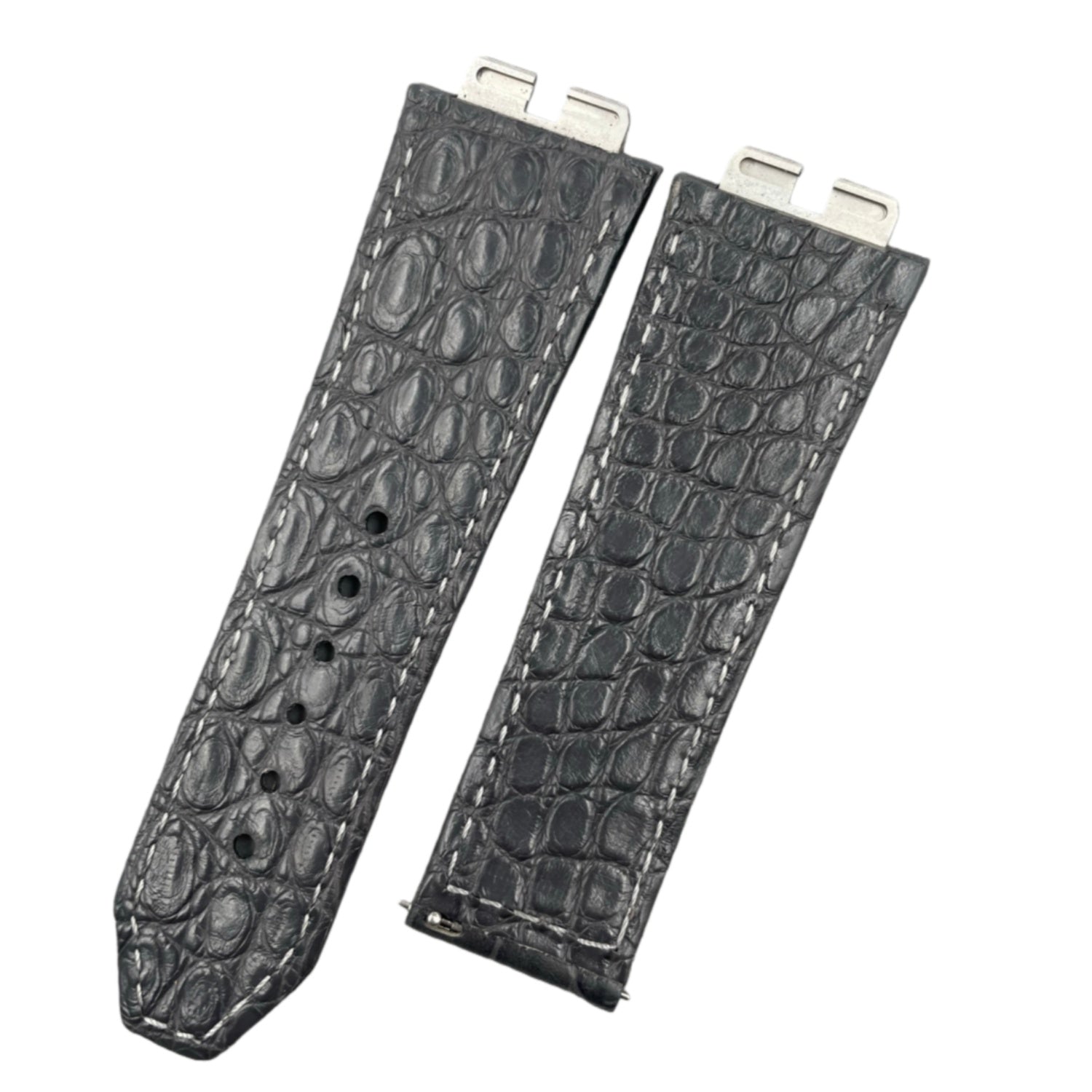 Compatible with Hublot Big Bang 411 Double-sided ALLIGATOR Strap Handmade Custom Genuine Leather Strap