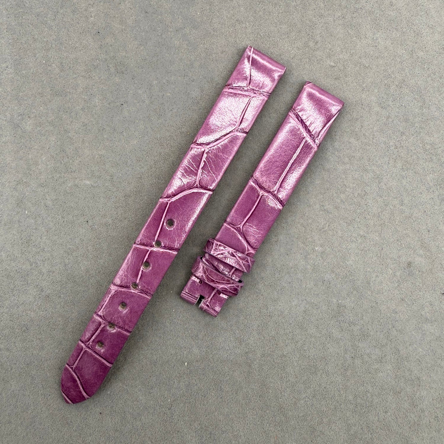 Compatible with Piaget Possession Purple ALLIGATOR Strap