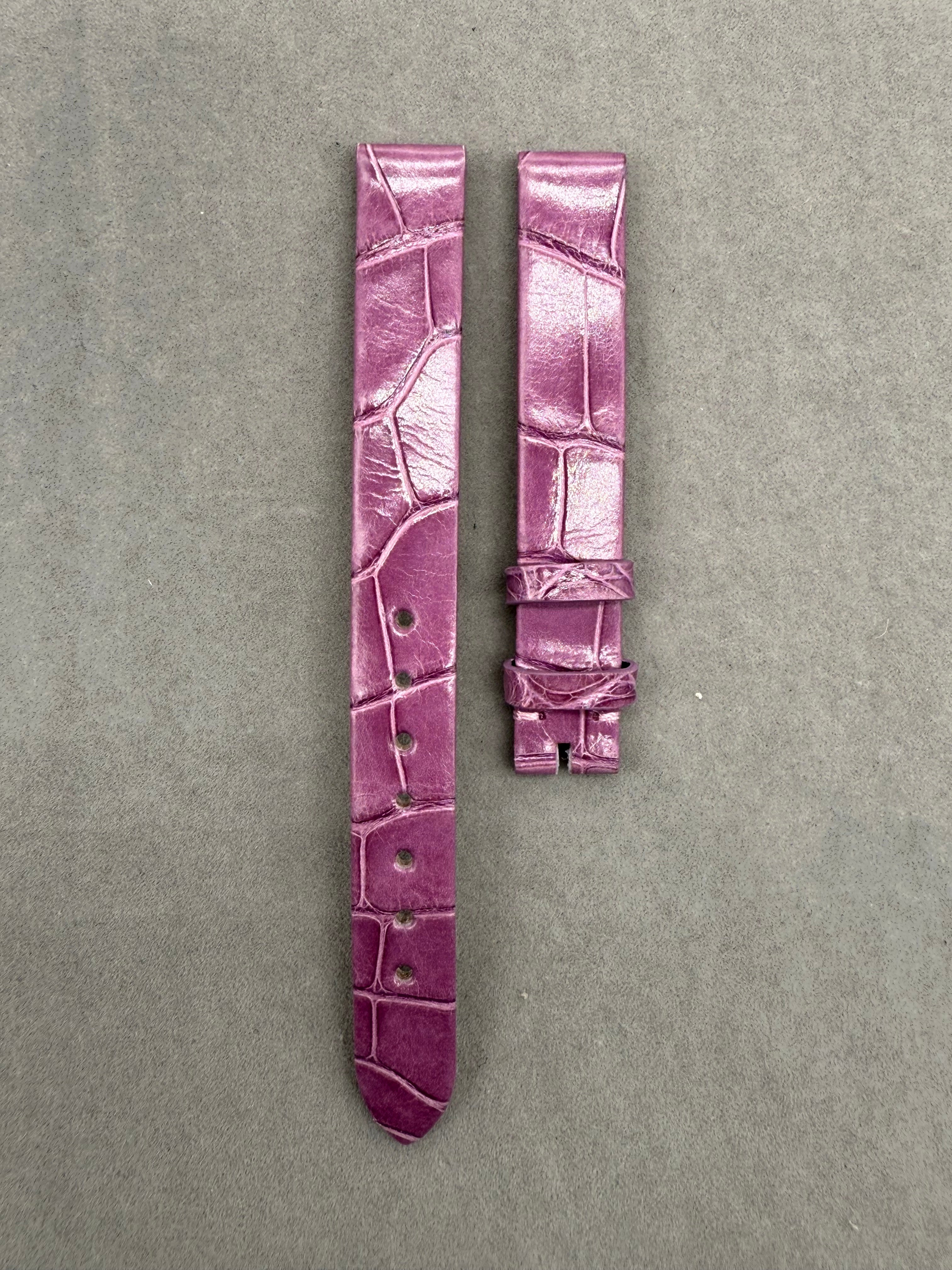 Compatible with Piaget Possession Purple ALLIGATOR Strap