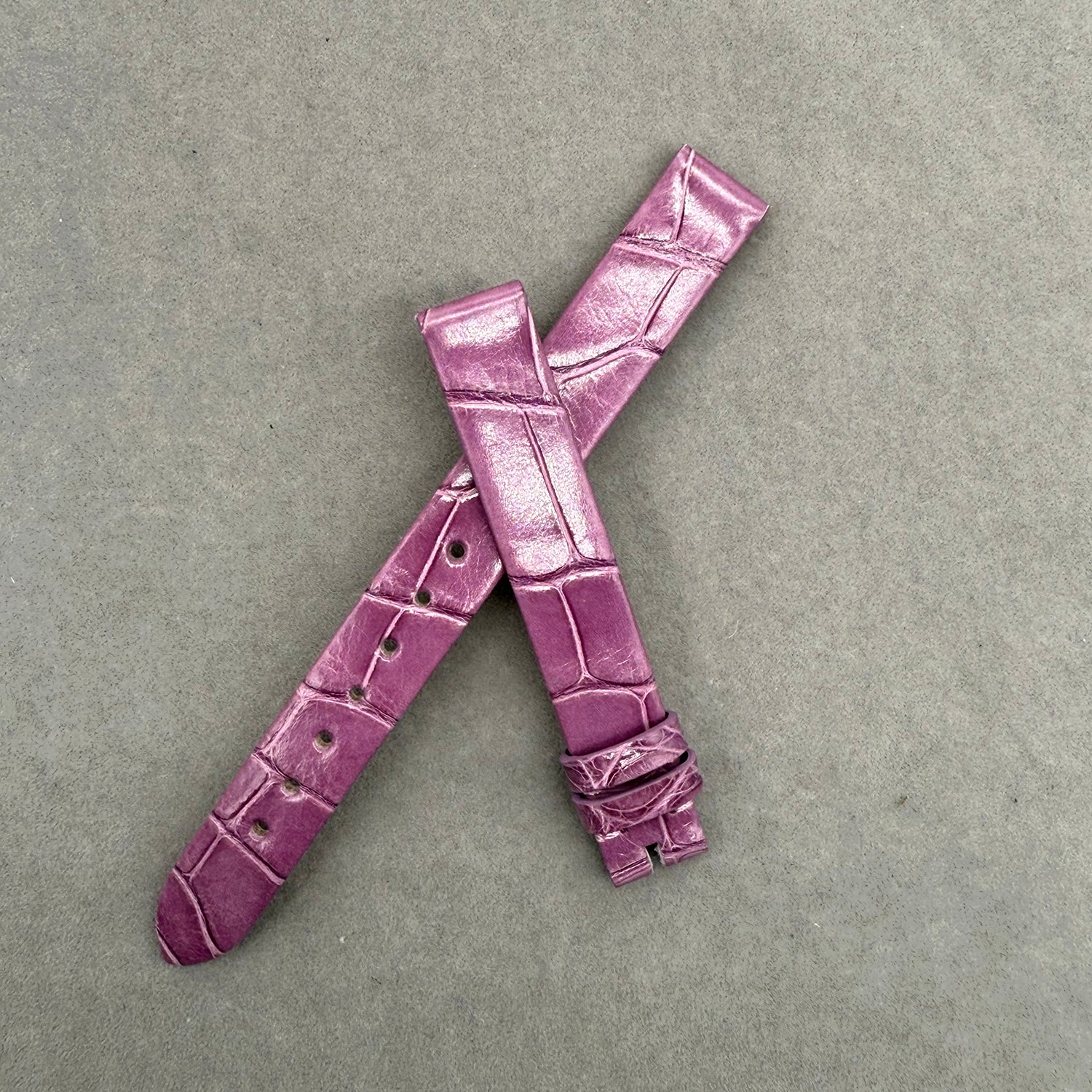 Compatible with Piaget Possession Purple ALLIGATOR Strap