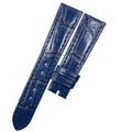Custom Handcrafted HIGH-GLOSS BLUE ALLIGATOR Leather Strap for Patek Philippe Complications Collection 4947G