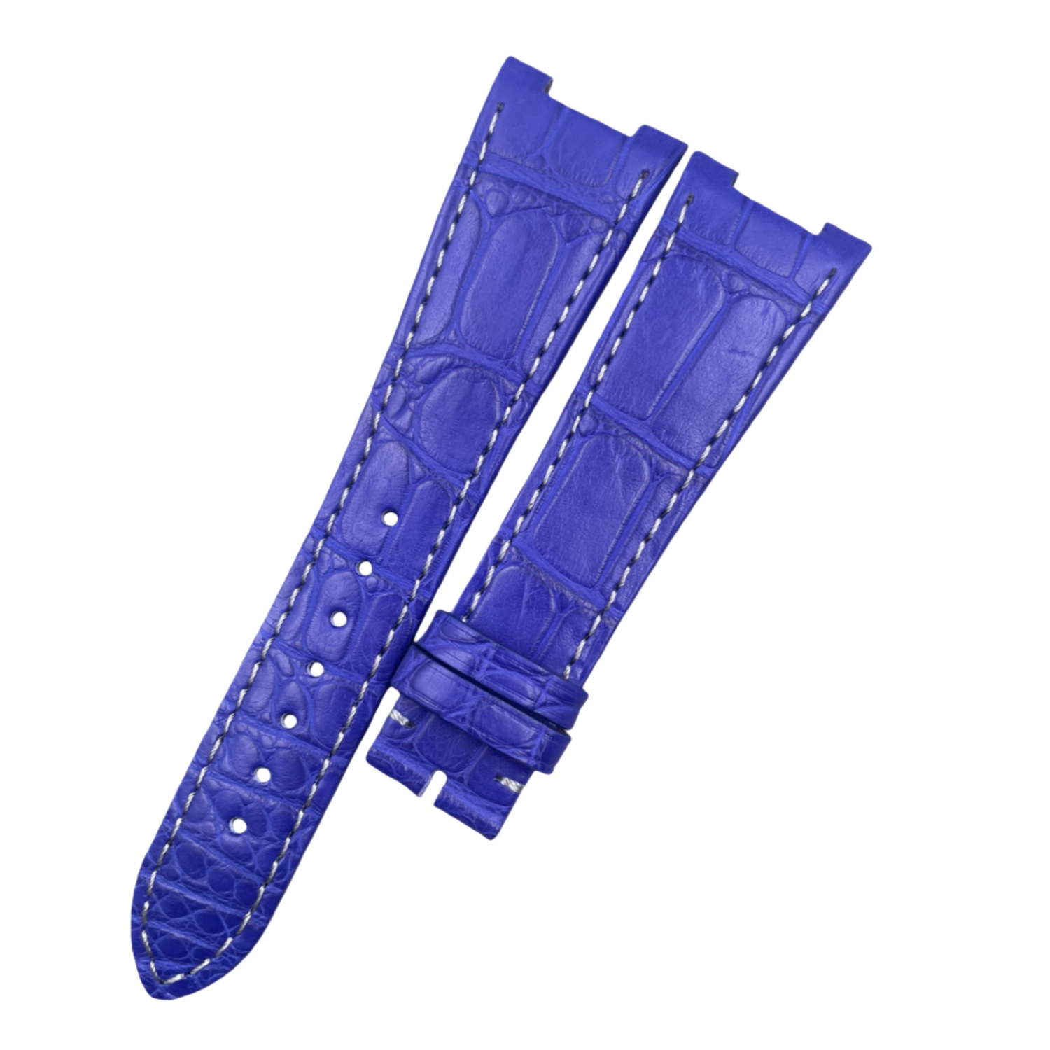 Custom Handcrafted VIOLET ALLIGATOR Leather Strap for Patek Philippe Sports Elegance Collection 5711/5712