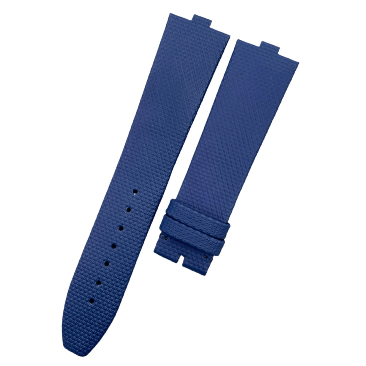 Fits Vacheron Constantin Overseas Ladies 1225V Pink Blue ALLIGATOR Quick-Release Strap with End Grain Genuine Leather Watch Strap