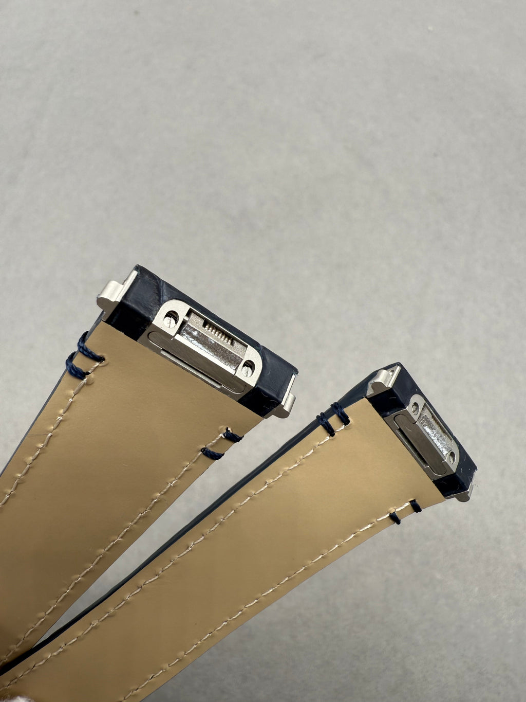 Compatible with Cartier Santos WSSA0039/WGSA0028 Black ALLIGATOR Strap