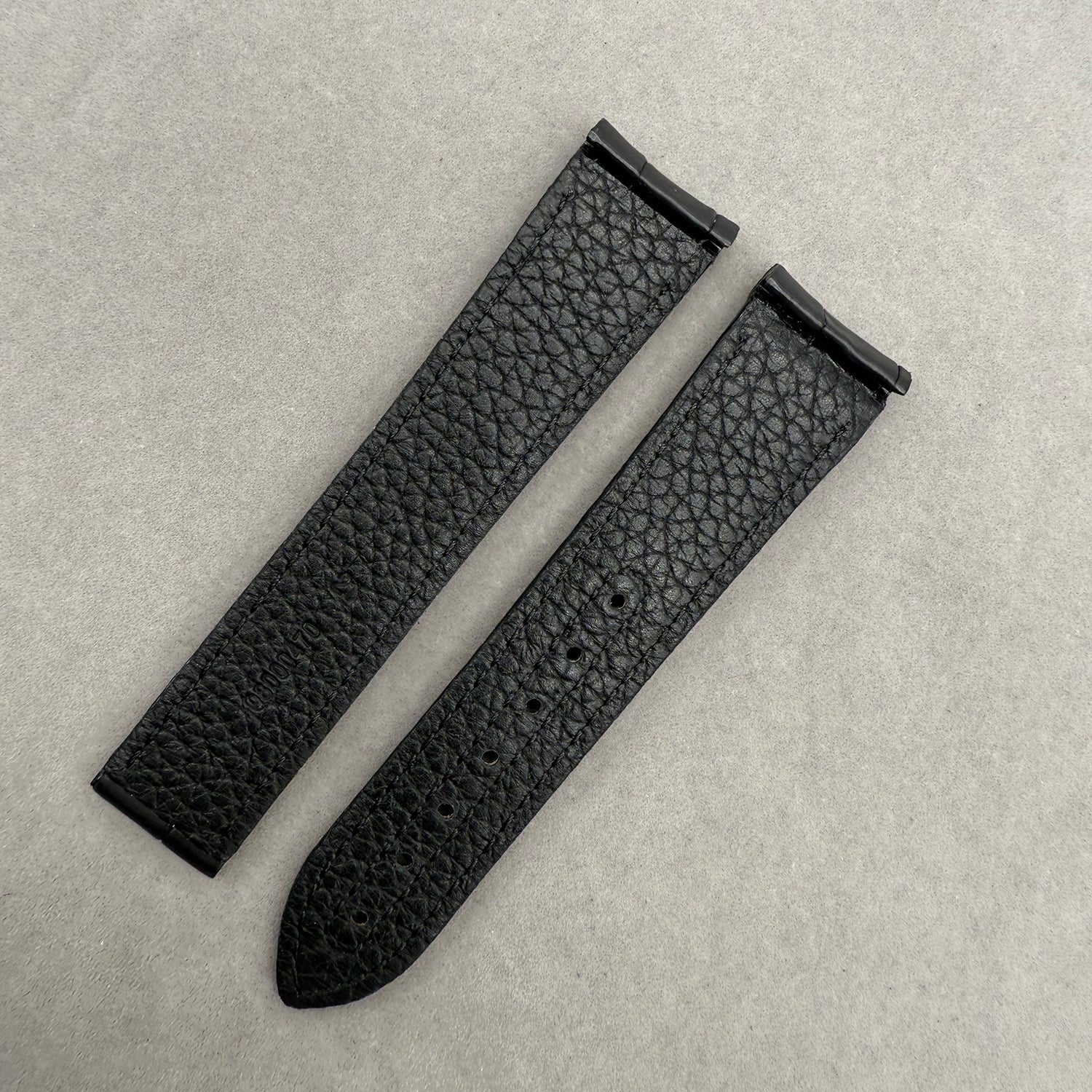 Compatible with Omega Speedmaster Dark Side of the Moon 311.93.44.51.99 ALLIGATOR Folding Clasp Strap