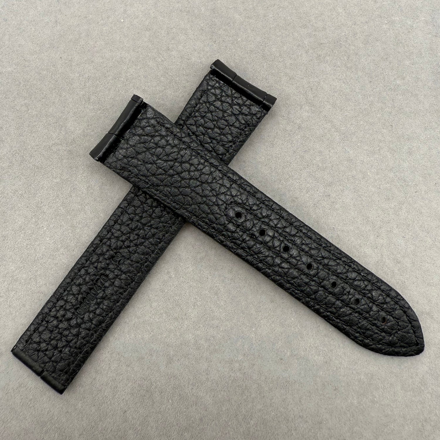 Compatible with Omega Speedmaster Dark Side of the Moon 311.93.44.51.99 ALLIGATOR Folding Clasp Strap