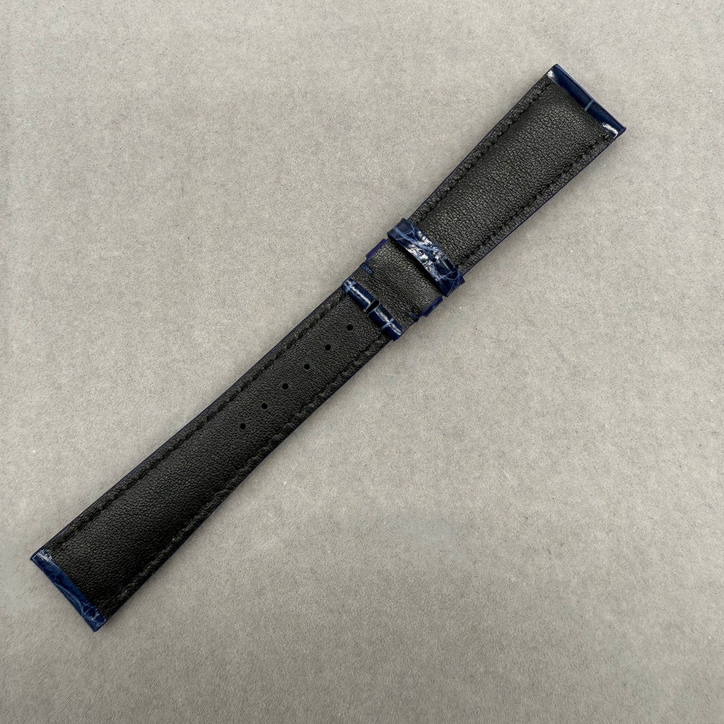 Compatible with Corum Polished ALLIGATOR Strap Pin Buckle Style Custom Strap