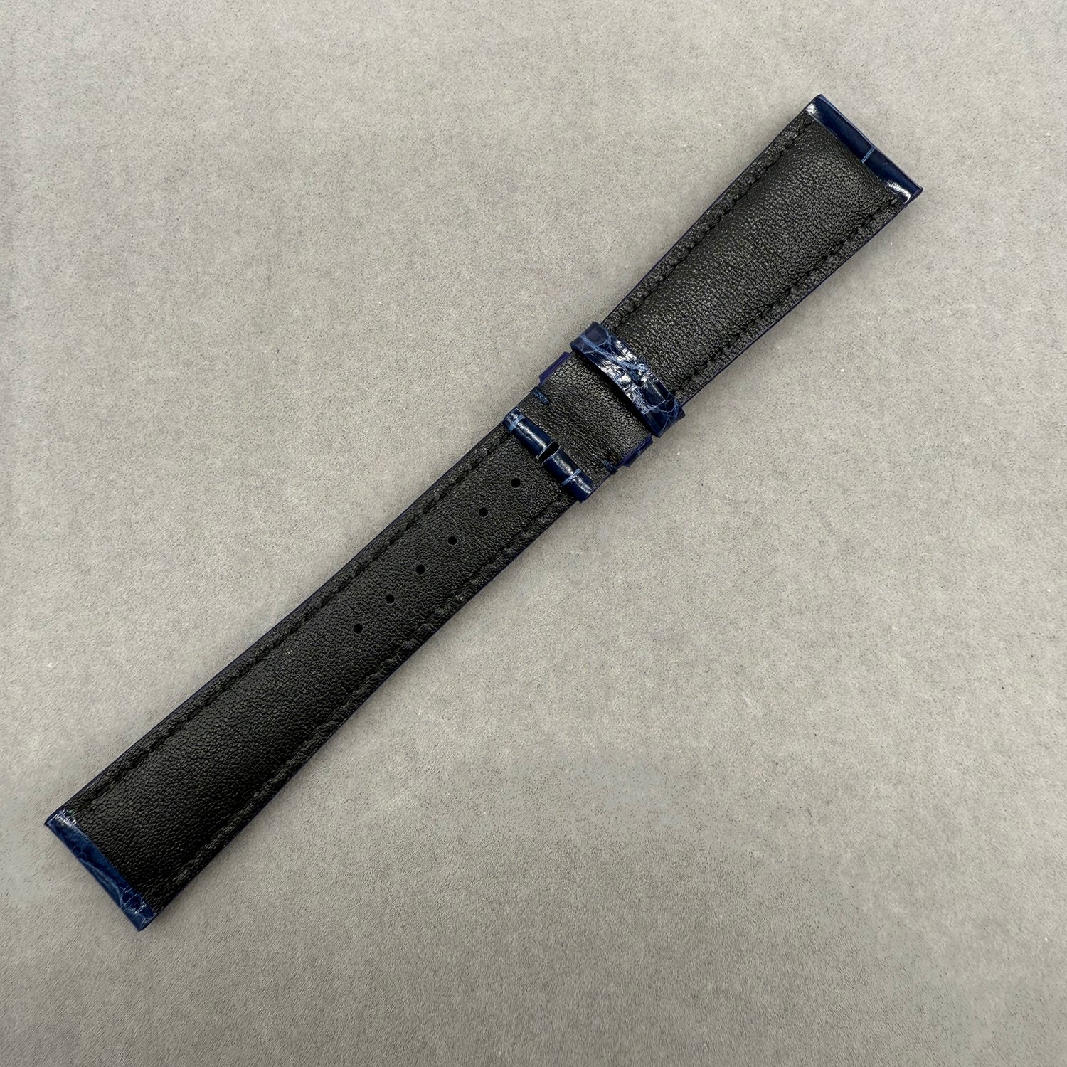 Compatible with Corum Polished ALLIGATOR Strap Pin Buckle Style Custom Strap