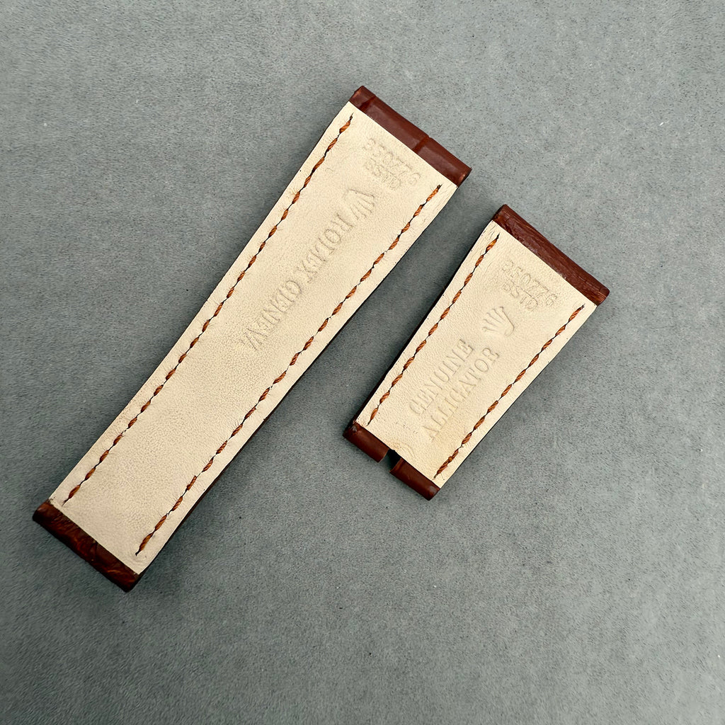 Compatible with Rolex Cellini ALLIGATOR Strap Folding Clasp Handmade Custom Strap