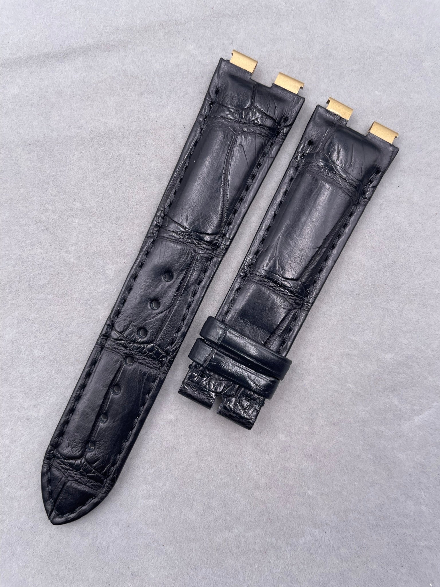 Alligator Leather Watch Strap for Piaget POLO G0A31159/G0A32040 Series - 21mm Handmade Custom Brown Alligator Leather Strap