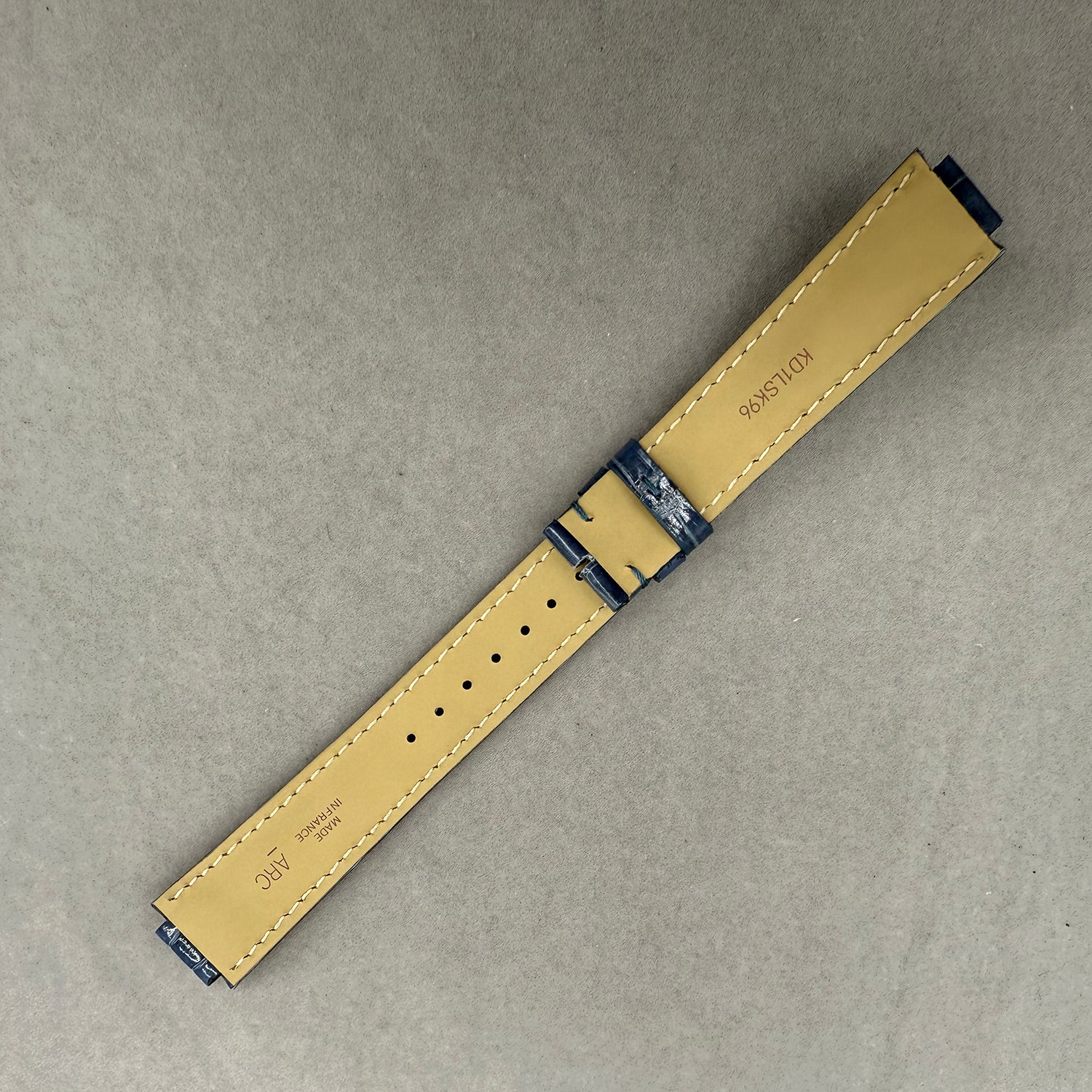 Compatible with Cartier Ballon Bleu Polished ALLIGATOR Strap Pin Buckle Style