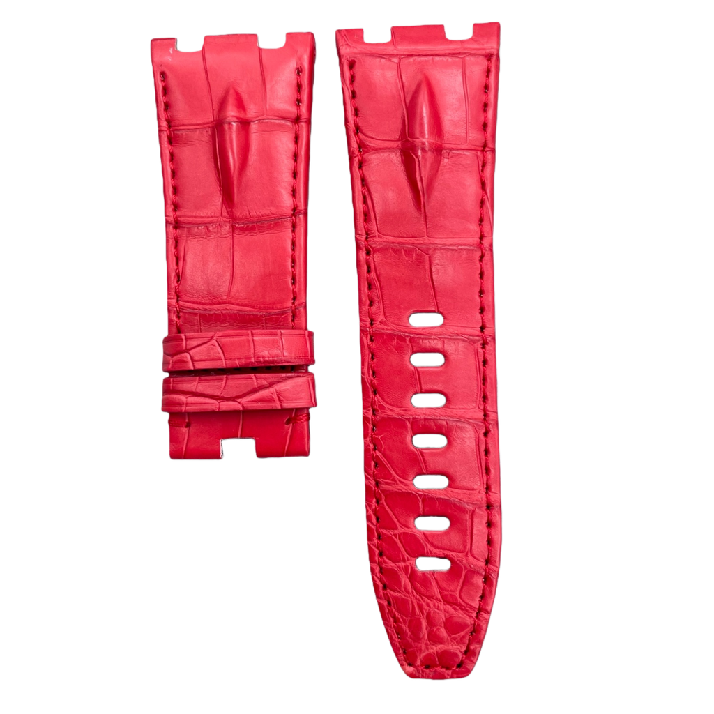 Compatible with Audemars Piguet, Crocodile Backbone Leather Watch Strap