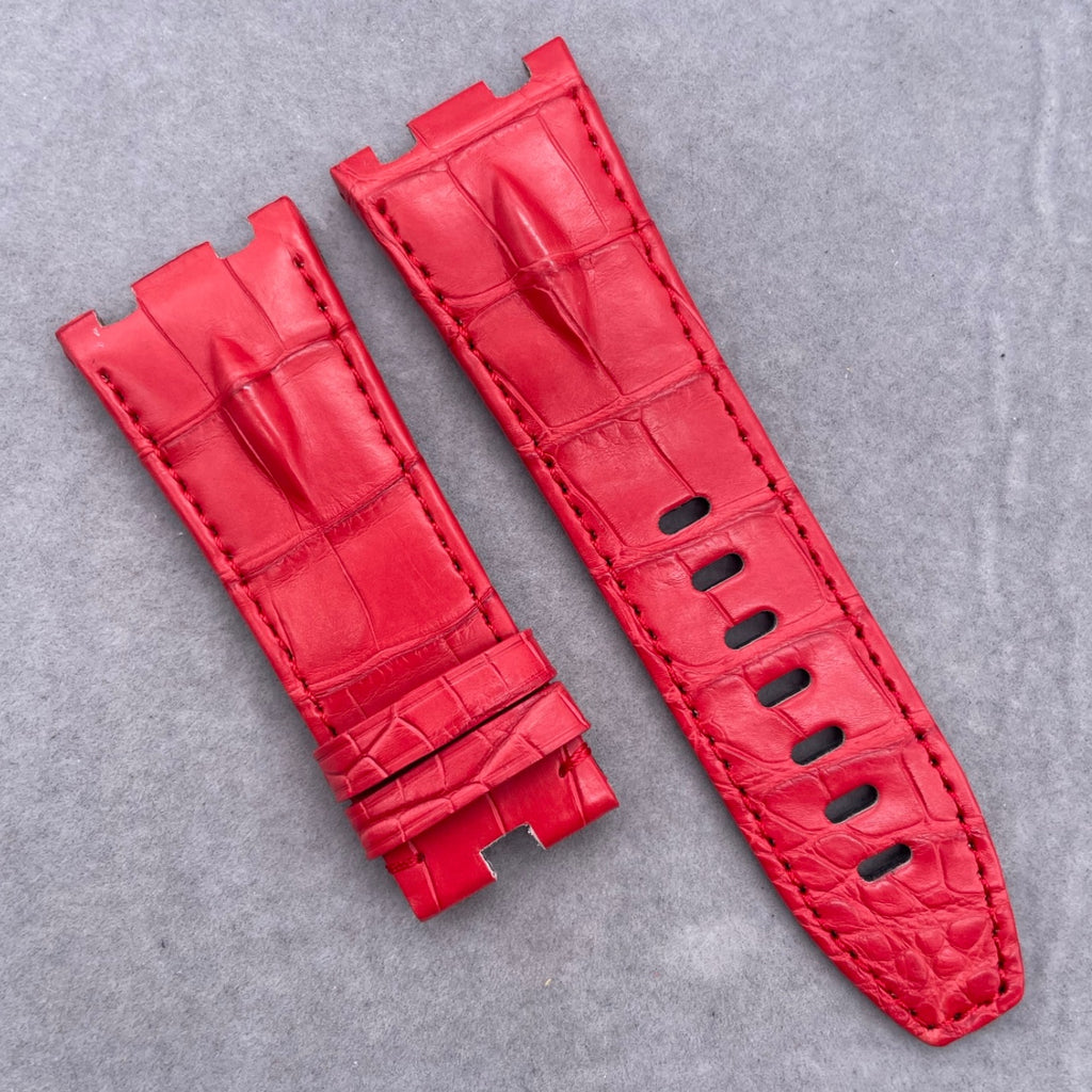 Compatible with Audemars Piguet, Crocodile Backbone Leather Watch Strap