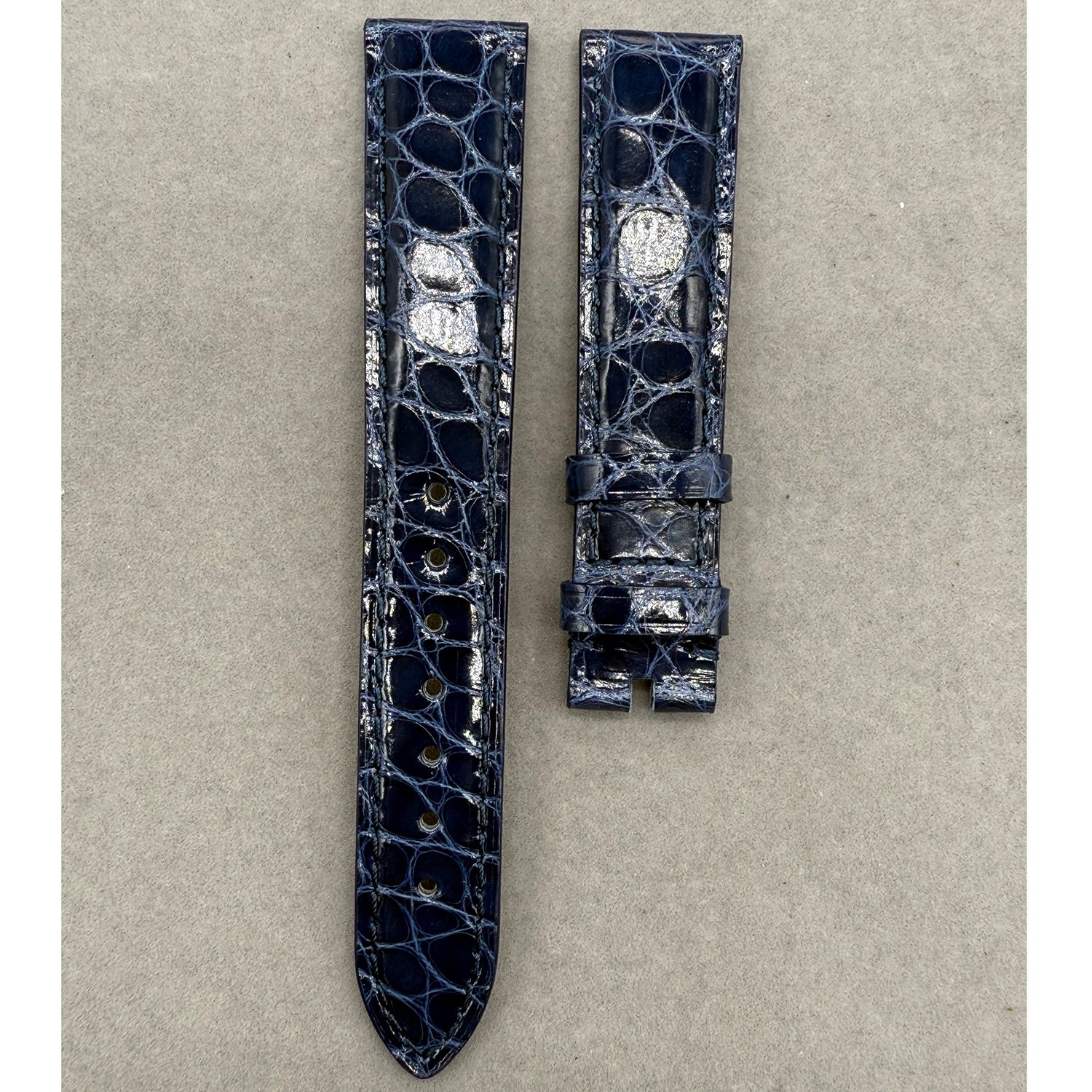 Compatible with Rolex Cellini Circular Pattern ALLIGATOR Strap Handmade Custom Strap