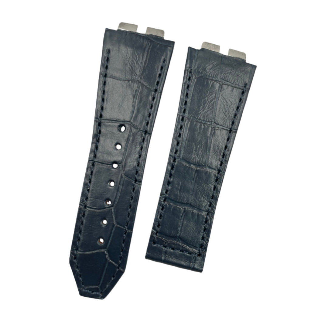 Compatible with Hublot Big Bang 411 Double-sided ALLIGATOR Strap Handmade Custom Genuine Leather Strap