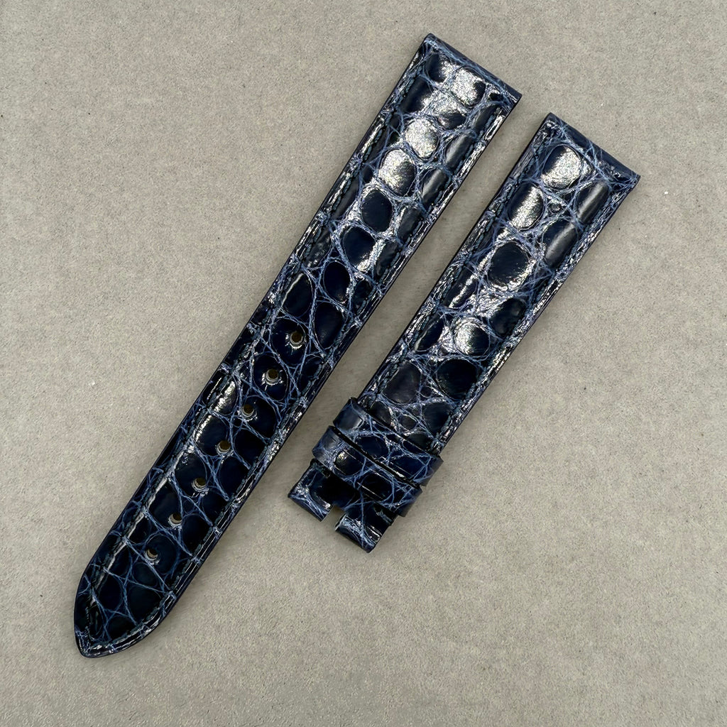 Compatible with Rolex Cellini Circular Pattern ALLIGATOR Strap Handmade Custom Strap