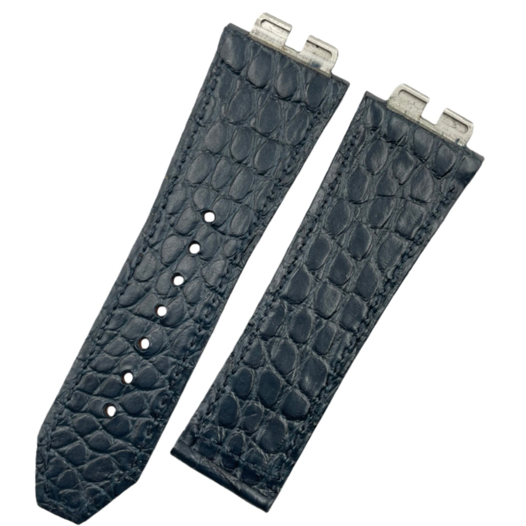 Compatible with Hublot Big Bang 411 Double-sided ALLIGATOR Strap Handmade Custom Genuine Leather Strap