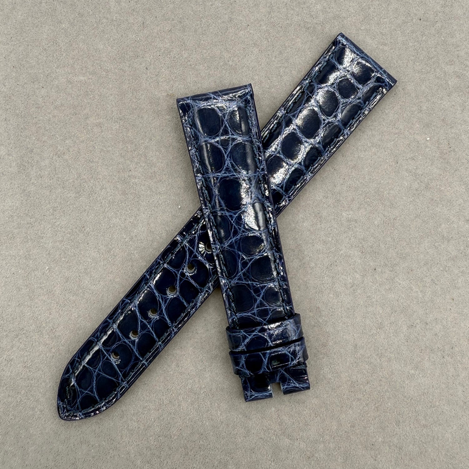 Compatible with Rolex Cellini Circular Pattern ALLIGATOR Strap Handmade Custom Strap