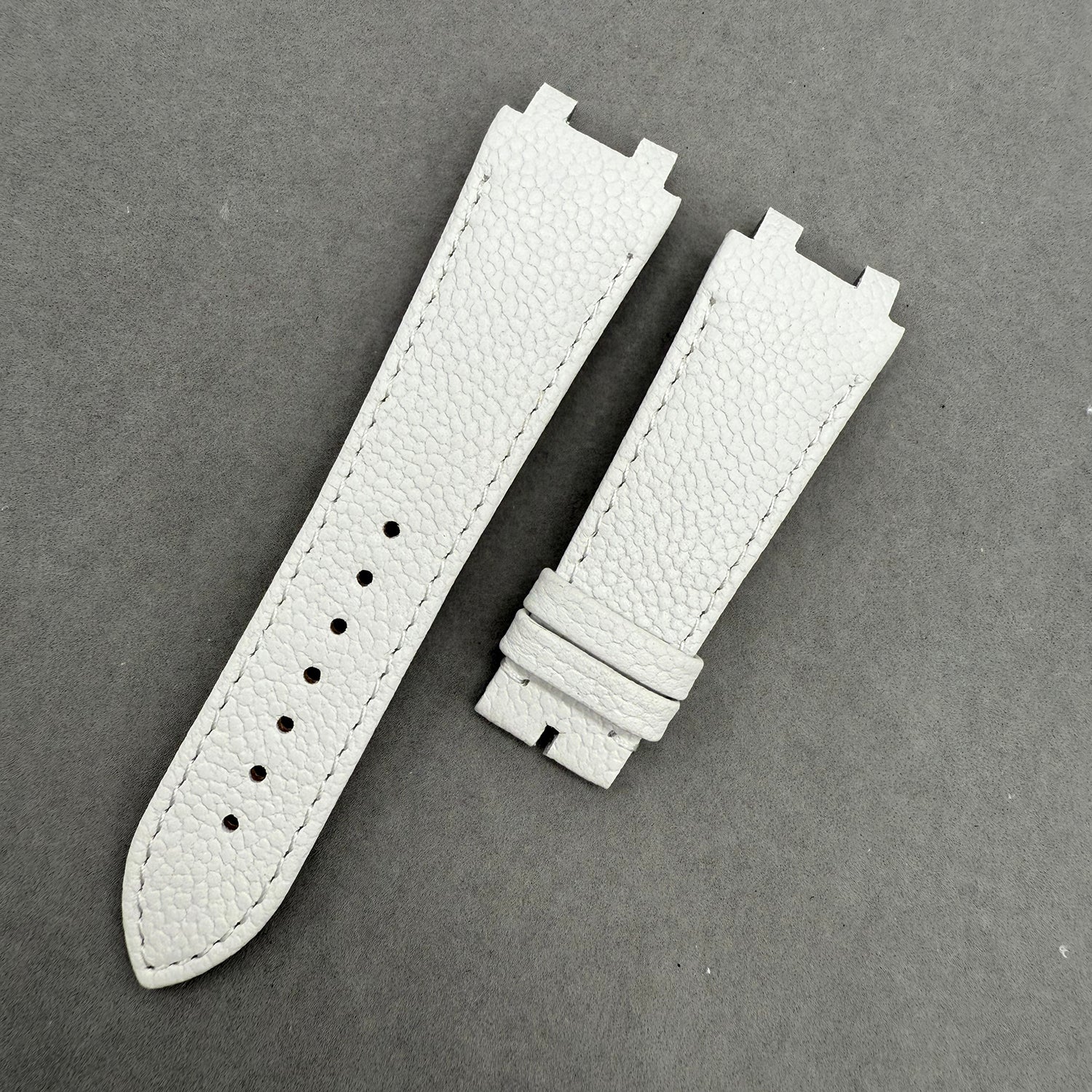 Compatible with Ulysse Nardin BLAST 243/246 White Calf Leather Strap Handmade Custom Strap