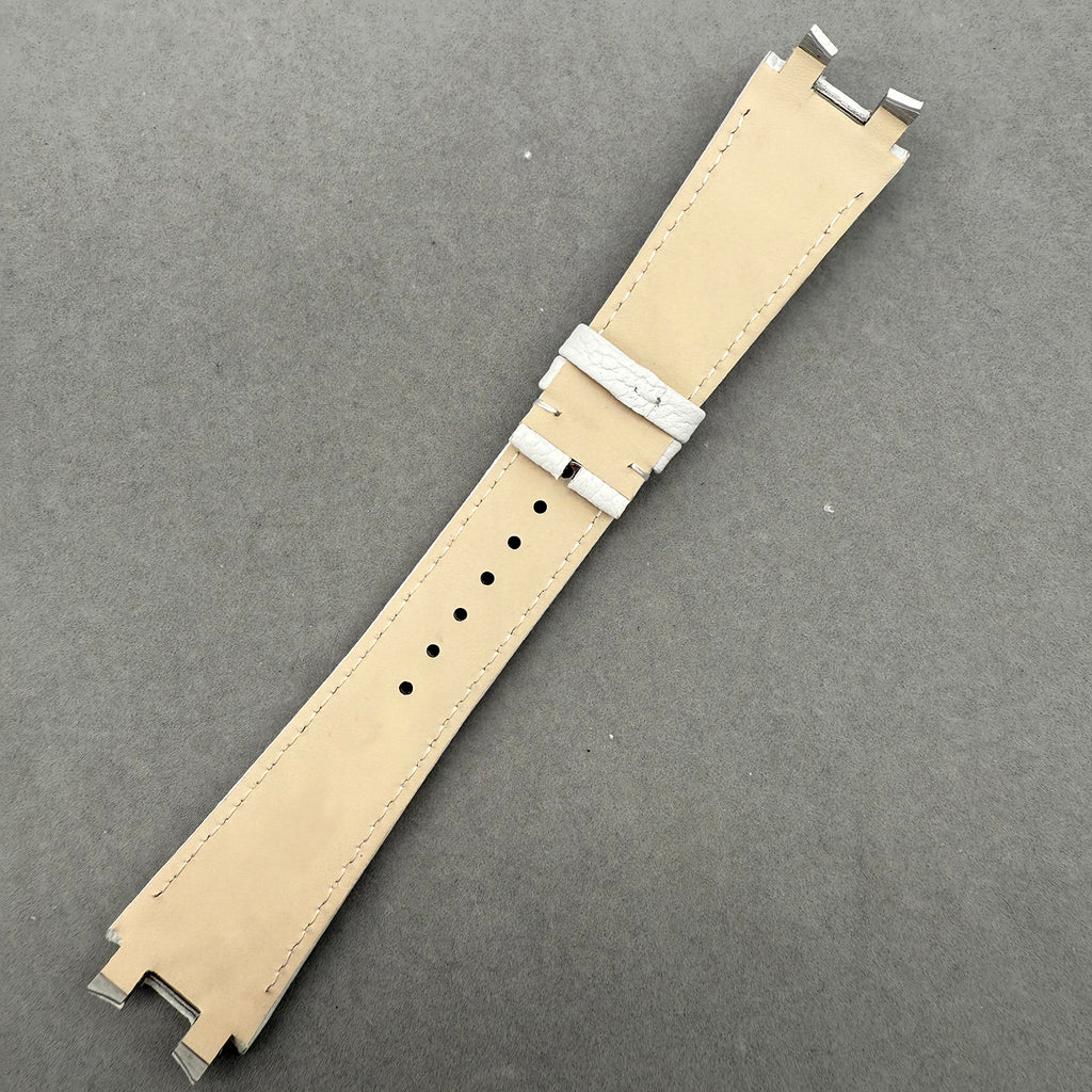 Compatible with Ulysse Nardin BLAST 243/246 White Calf Leather Strap Handmade Custom Strap