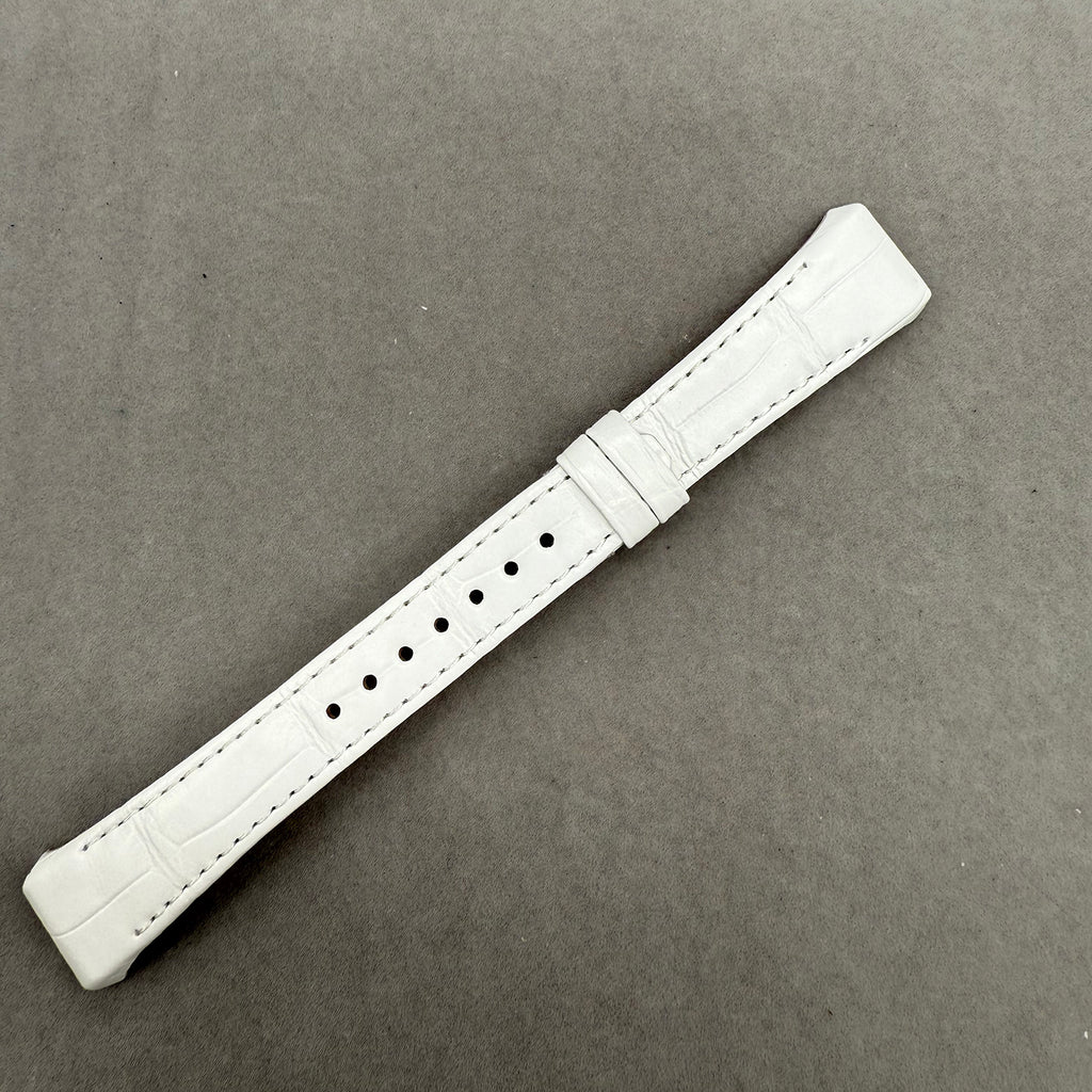 Compatible with Franck Muller V32 White ALLIGATOR Strap Handmade Custom Strap