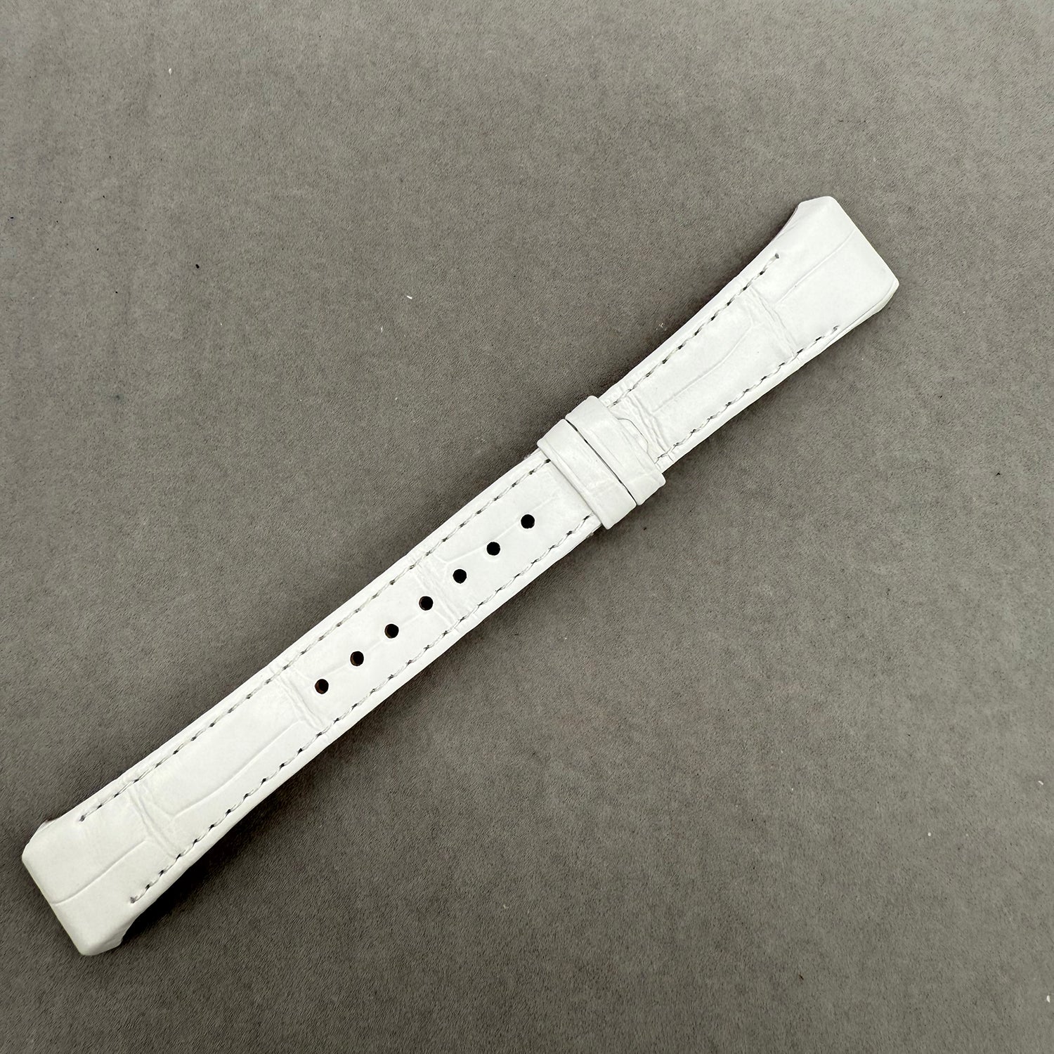Compatible with Franck Muller V32 White ALLIGATOR Strap Handmade Custom Strap