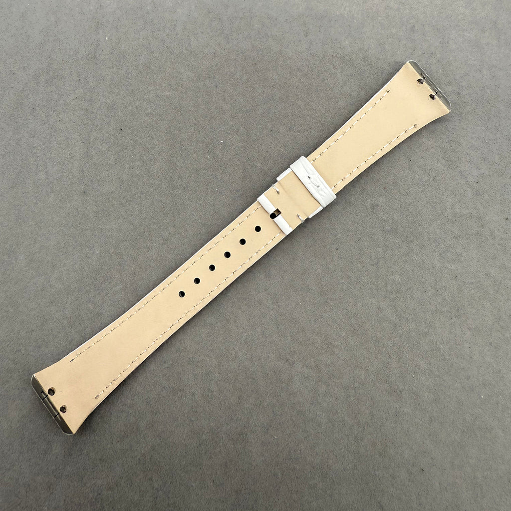 Compatible with Franck Muller V32 White ALLIGATOR Strap Handmade Custom Strap