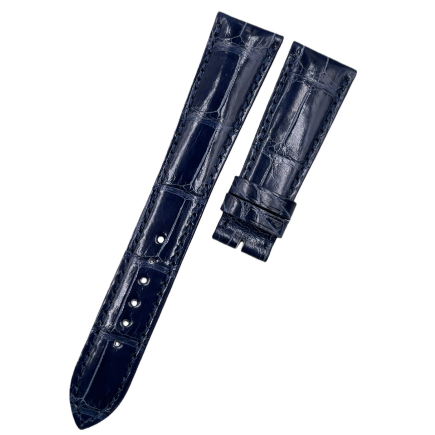 Custom Handcrafted OLIVE GREEN ALLIGATOR Leather Strap for Patek Philippe Complications Collection 4947G