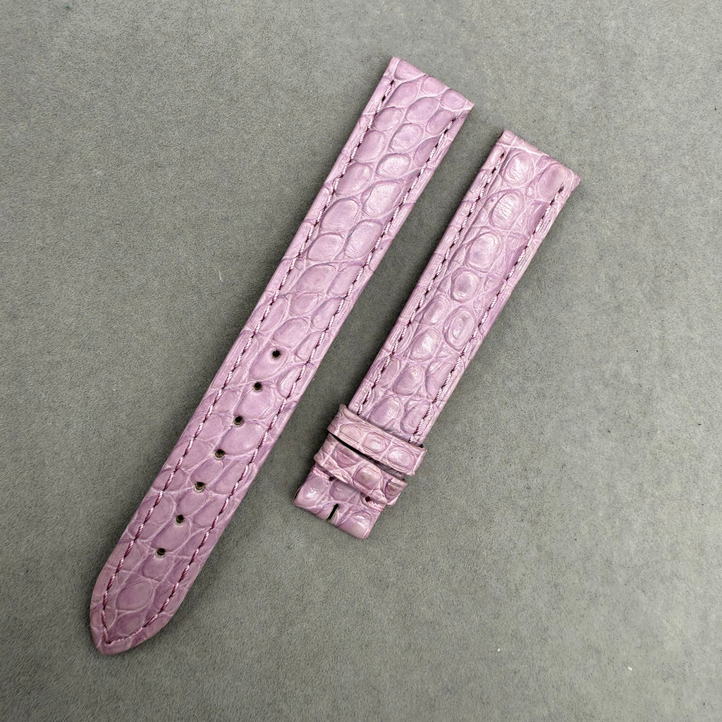 Compatible with Cartier Tank Purple Circular Pattern ALLIGATOR Strap