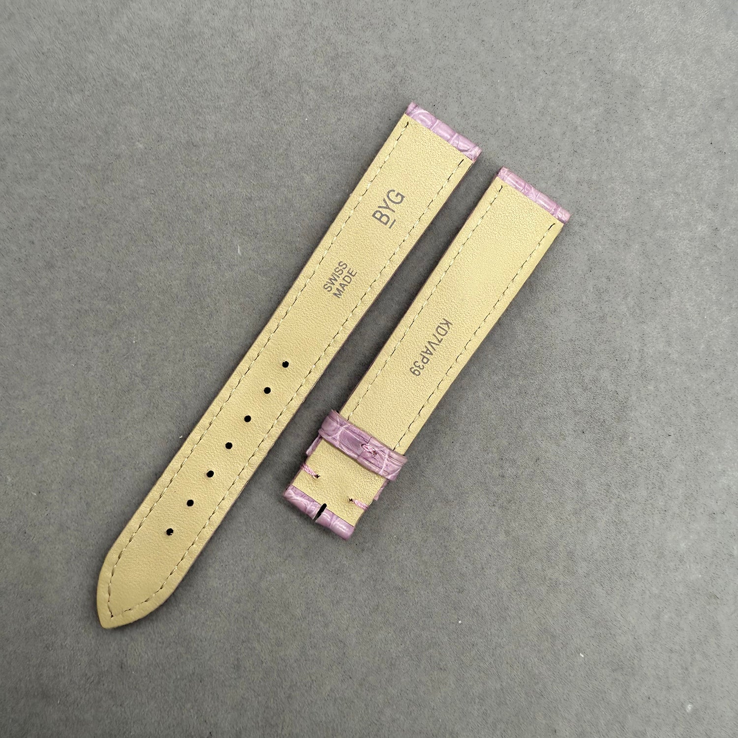 Compatible with Cartier Tank Purple Circular Pattern ALLIGATOR Strap