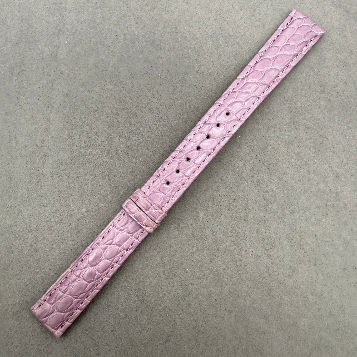 Compatible with Cartier Tank Purple Circular Pattern ALLIGATOR Strap
